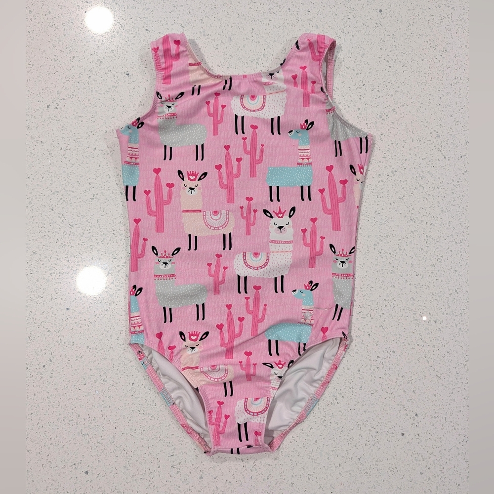 SOFT CUTE LLAMA Destira Gymnastics Dance Leotard CM Child medium LLAMAS defect
